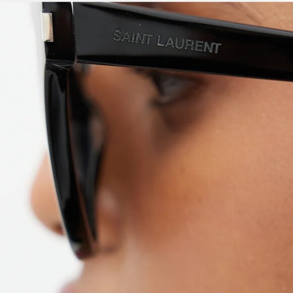 YSL Black Sunglasses, cateye frame SL425 - Picture 6 of 10